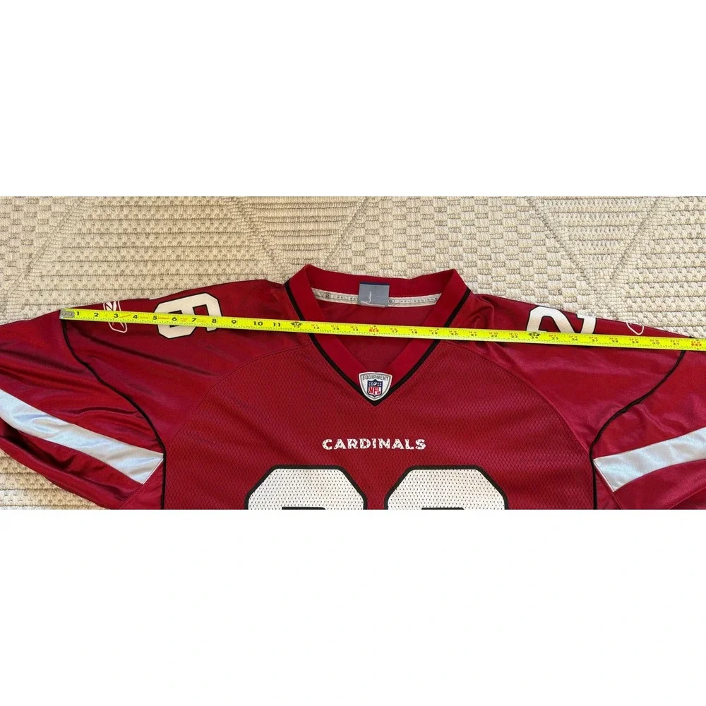 Reebok Arizona Cardinals Beanie Wells #26 Red Stitched Football Jersey Men's‎ L